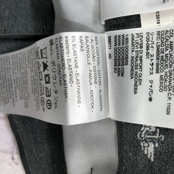 NWT Dockers Men Workday Khaki Straight Fit Smart Flex Pants Size 32X32 B214 -9 - Picture 11 of 16